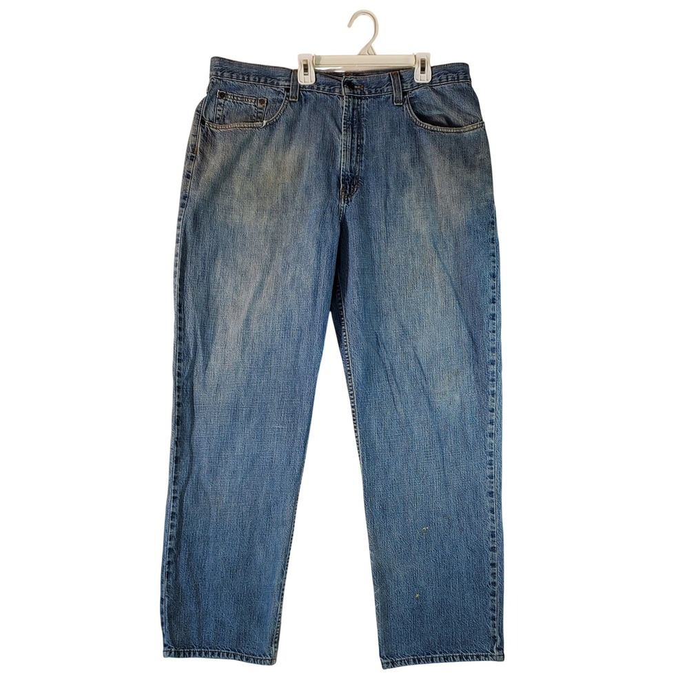 Axist Jeans Mens 38x31 Medium Wash Straight Leg Denim Blue Workwear Pants